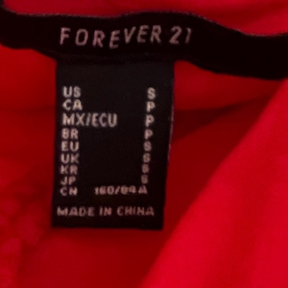 Red and Black Strapless Forever 21 Midi Dresses Size S - Picture 2 of 4